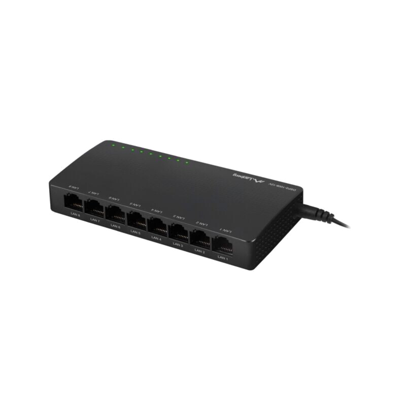 Switch Ethernet; RJ45 soclu x8; PnP,indicator stare: LED Switch Ethernet; RJ45 soclu x8; PnP,indicator stare: LED