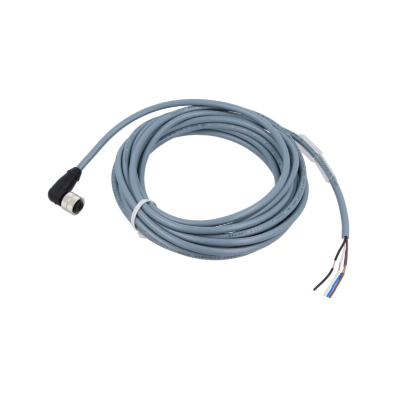 Cablu: pentru senzori/automatizări; PIN: 4; în unghi; 5m; M12; 4A