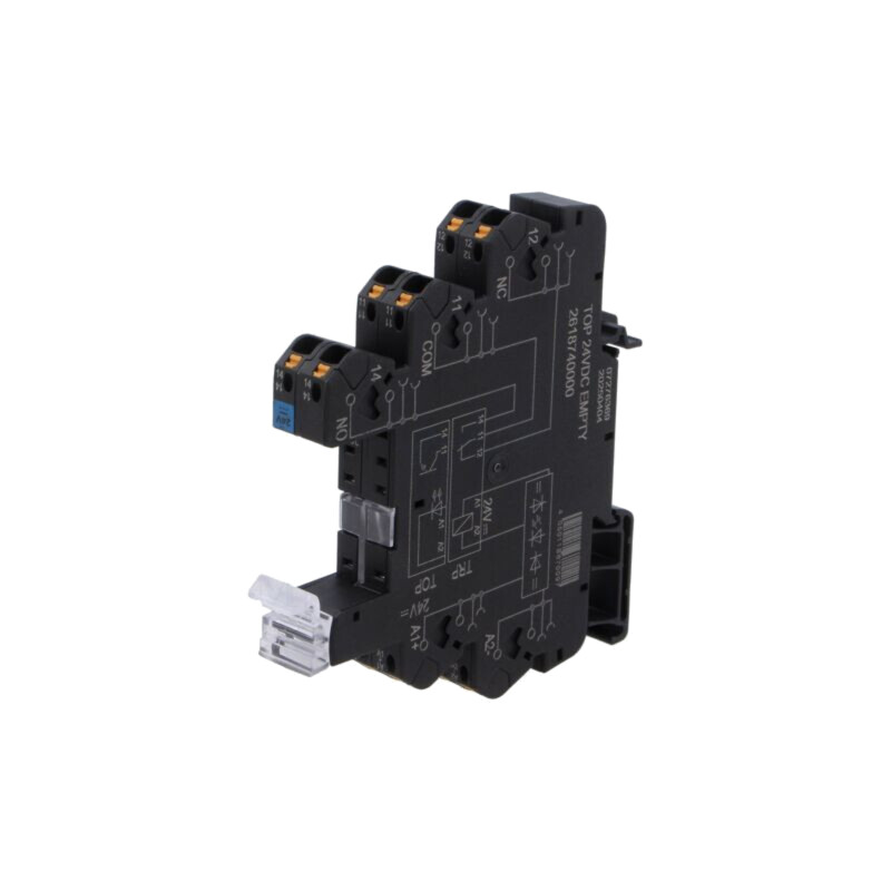 Stativ; 16A; pentru şină DIN; -40÷60°C; 87,8x89,4x12,8mm; 24VDC