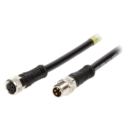 Cablu: pentru senzori/automatizări; PIN: 4; 3m; mufă; 30V; 3A