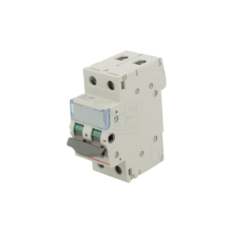 Separator-întrerupător; Poli: 2; pentru şină DIN; 40A; 400VAC