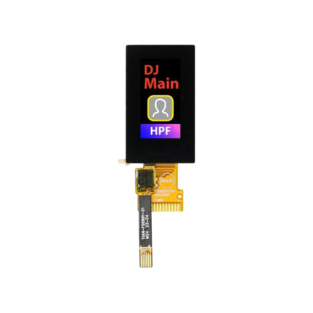 Afişaj: TFT; 0,96"; 80x160; Ilum: LED; Dim: 18,7x31,9x2,59mm; RGB