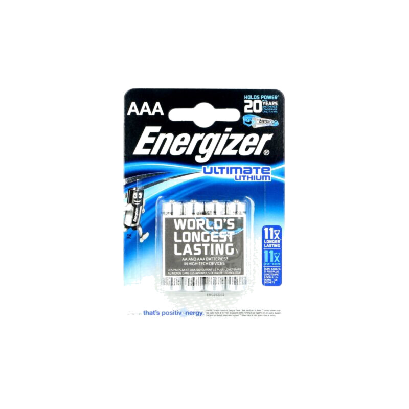 Baterie: litiu; AAA; 1,5V; 1200mAh; nereîncărcabilă; 4buc.