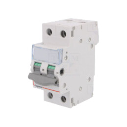 Separator-întrerupător; Poli: 2; pentru şină DIN; 32A; 400VAC