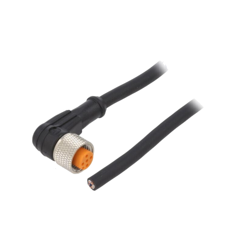 Cablu: pentru senzori/automatizări; M12; PIN: 5; în unghi; 5m; mufă