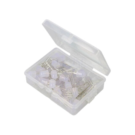 Diodă: LED-kit; THT; 8mm; 50buc; roşie/verde; 3÷15VDC; 7,5÷8mA; 60°