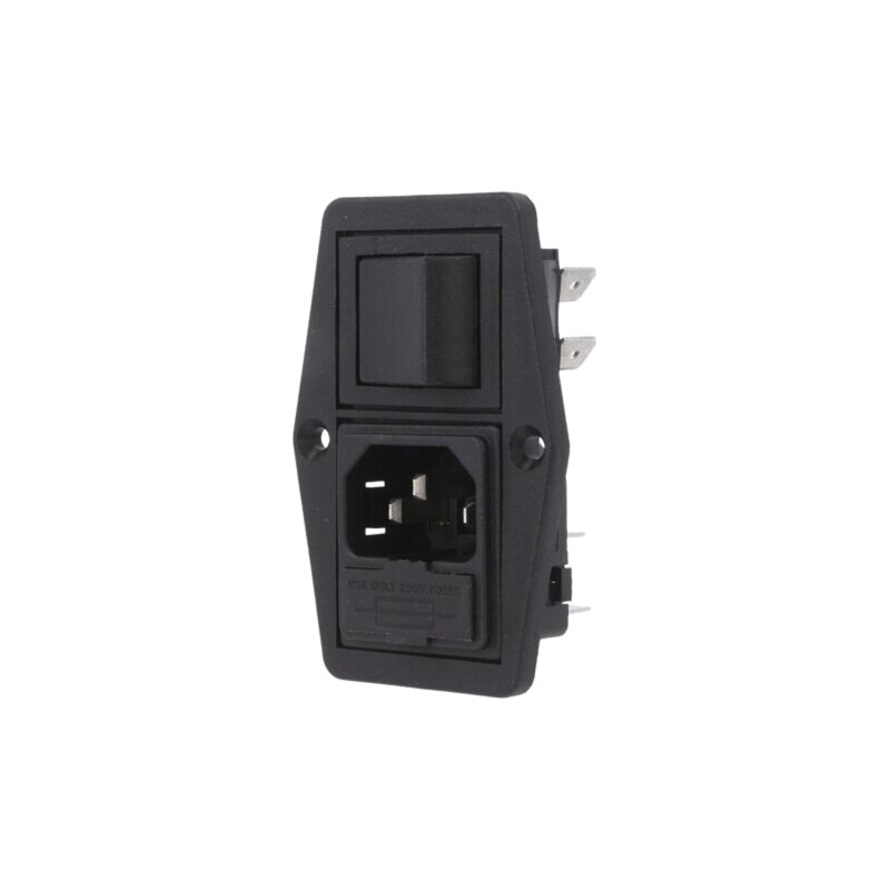 Conector: alimentare AC; soclu; tată; 10A; 250VAC; C14 (E)