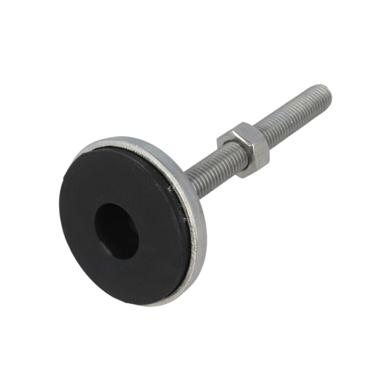 Picioruş; rigid,cu ax; Diam.bază: 55mm; M12; oțel inoxidabil Picioruş; rigid,cu ax; Diam.bază: 55mm; M12; oțel inoxidabil
