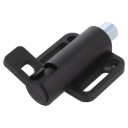 Zăvor cu arc; pt.profile; W: 46mm; aliaj zinc; oţel zincat; F1: 25N