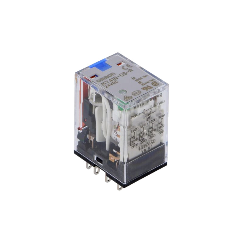Releu: electromagnetic; 4PDT; Ubobină: 24VDC; Icontacte max: 6A
