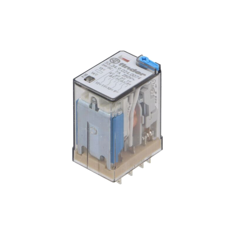 Releu: electromagnetic; 4PDT; 24VDC; Icontacte max: 7A; 7A/250VAC