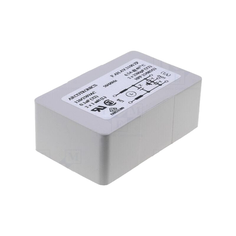 Filtru: anti-interferenţe; 250VAC; Cx: 0,1uF; Cy: 2500pF; 1mH; THT Filtru: anti-interferenţe; 250VAC; Cx: 0,1uF; Cy: 2500pF; 1mH; THT