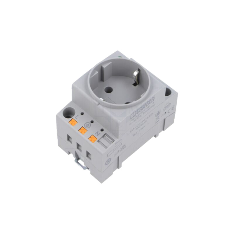 Conector: alimentare AC; soclu; mamă; 16A; PIN: 3; pentru şină DIN