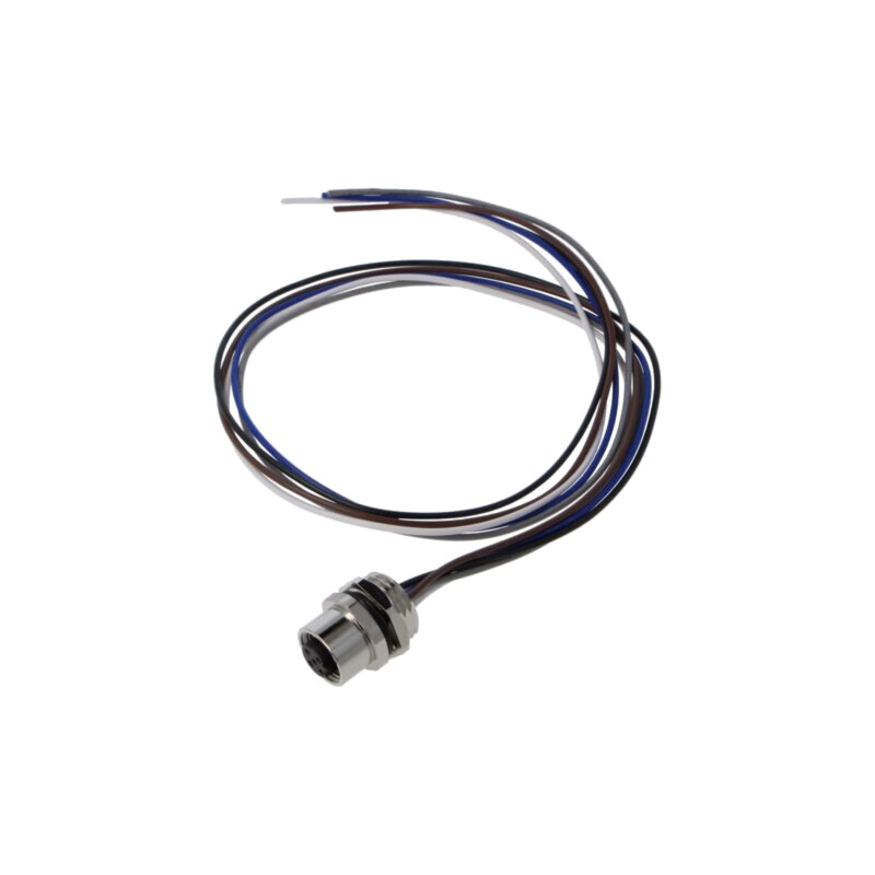 Conector: M12; soclu; mamă; 2A; 60V; PIN: 5; IP67; drept; cabluri