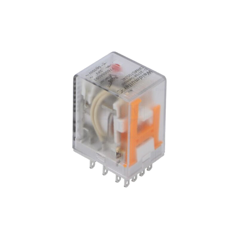 Releu: electromagnetic; 4PDT; Ubobină: 24VAC; Icontacte max: 5A