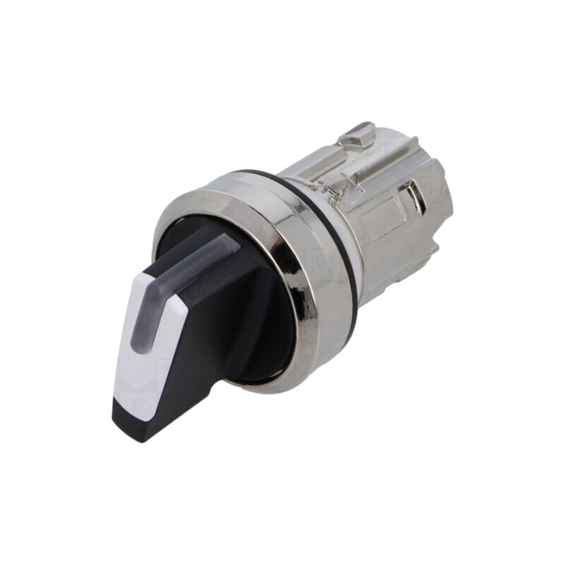 Comutator: rotativ; 22mm; Poz.i stab: 2; albă; IP67; proeminent