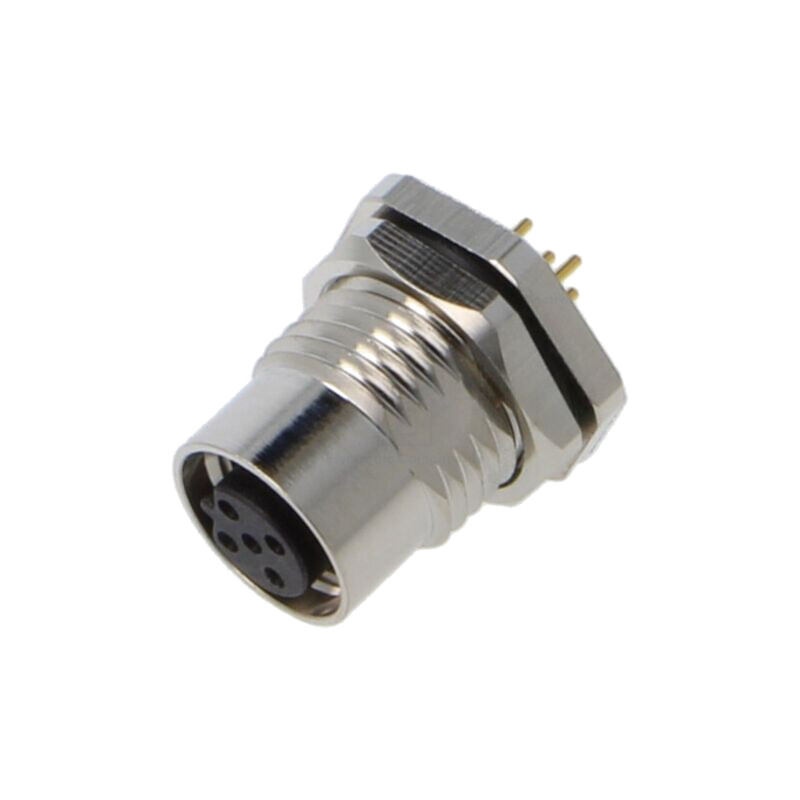 Conector: M12; soclu; mamă; 2A; 60V; PIN: 5; IP67; drept; THT Conector: M12; soclu; mamă; 2A; 60V; PIN: 5; IP67; drept; THT