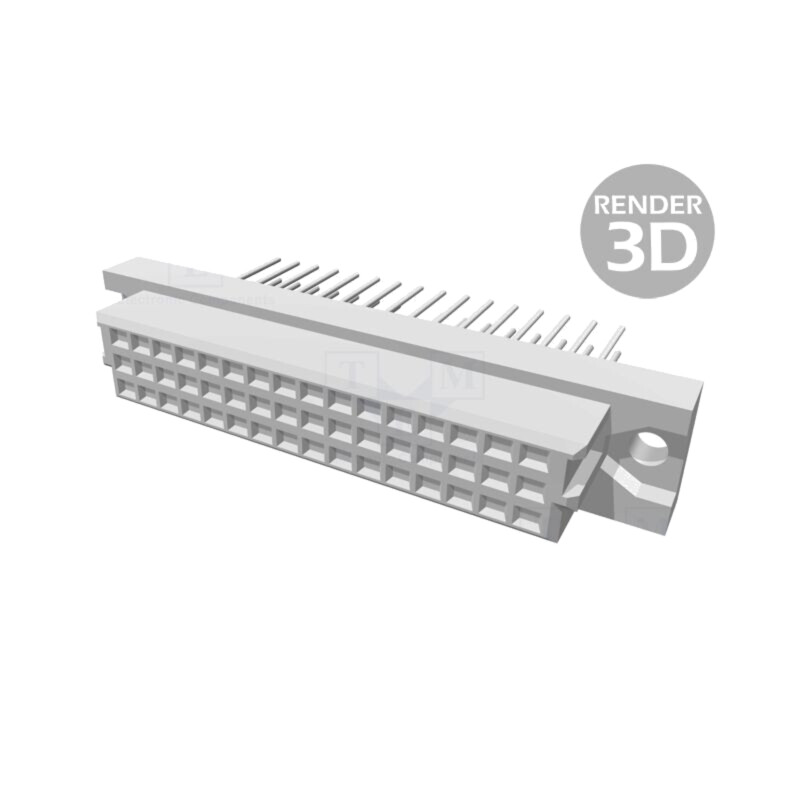 Conector: DIN 41612; mufă; mamă; PIN: 48; drept; 2A; a+c; 13mm Conector: DIN 41612; mufă; mamă; PIN: 48; drept; 2A; a+c; 13mm
