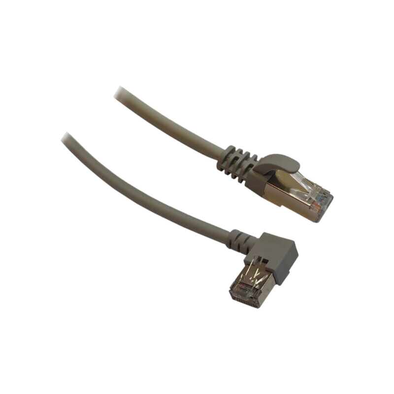 Patch cord; RJ45 mufă,RJ45 mufă în unghi dreaptă; S/FTP; 7; Cu