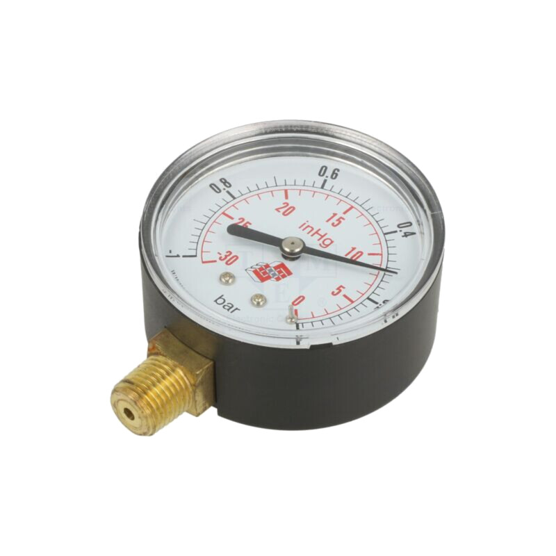 Vacuumetru; -1÷0bar; lichide neagresive,gaze inerte; 63mm