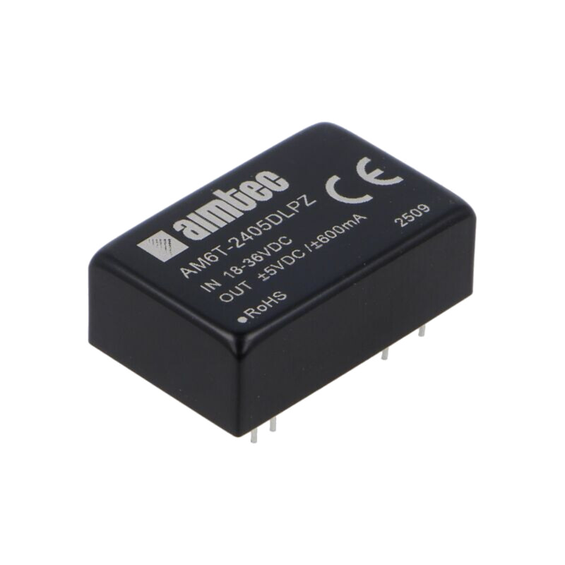 Convertor: DC/DC; 6W; Uintr: 18÷36VDC; Uieş: 5VDC; Uieş2: -5VDC; THT