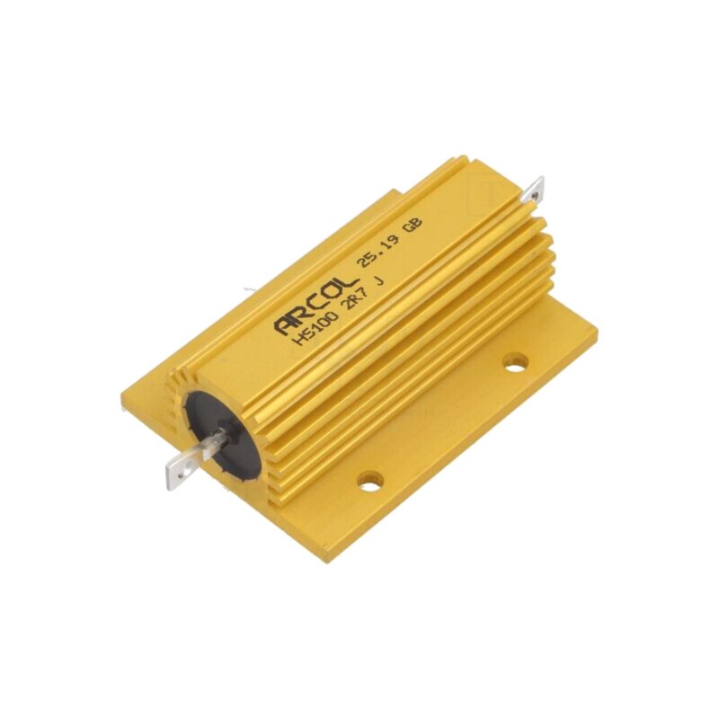 Rezistor: bobinat; cu radiator; înşurubare; 2,7Ω; 100W; ±5%