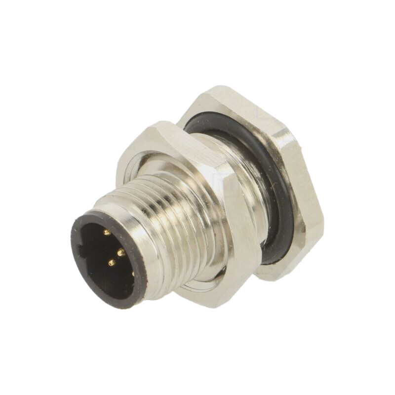 Conector: M12; soclu; tată; 2A; 60V; PIN: 5; IP67; drept; THT; 0,34mm2
