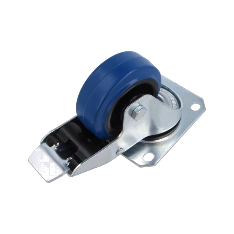 Roată de transport; Ø: 80mm; W: 33mm; H: 100mm; cu placă de montare