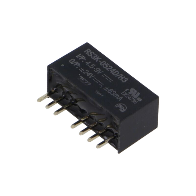 Convertor: DC/DC; 3W; Uintr: 4,5÷9VDC; Uieş: 24VDC; Uieş2: -24VDC