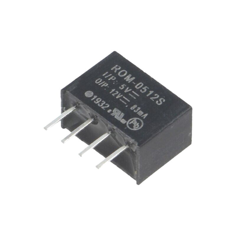 Convertor: DC/DC; 1W; Uintr: 4,5÷5,5VDC; Uieş: 12VDC; Iieş: 83mA Convertor: DC/DC; 1W; Uintr: 4,5÷5,5VDC; Uieş: 12VDC; Iieş: 83mA