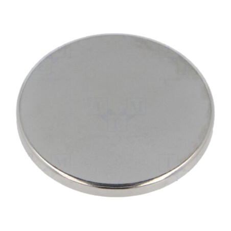 Magnet: fix; neodim; 54N; Ø: 32mm; H: 3mm