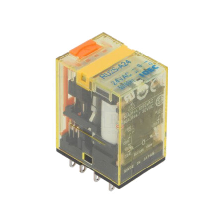 Releu: electromagnetic; DPDT; Ubobină: 24VAC; Icontacte max: 10A