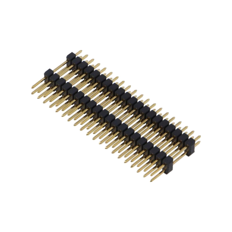 Conector: şiruri pini; şir pini; tată; PIN: 40; 3A; 250V; THT; 2,54mm Conector: şiruri pini; şir pini; tată; PIN: 40; 3A; 250V; THT; 2,54mm