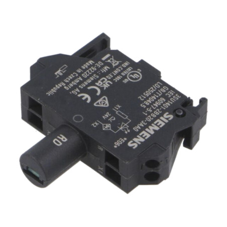 Element de iluminare; 22mm; 3SU1.5; -25÷70°C; Ilum: LED; 24VAC