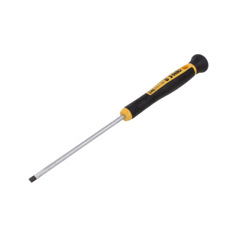 Şurubelniţă; de precizie; plată; 4x0,8mm; Lung.lamă: 100mm