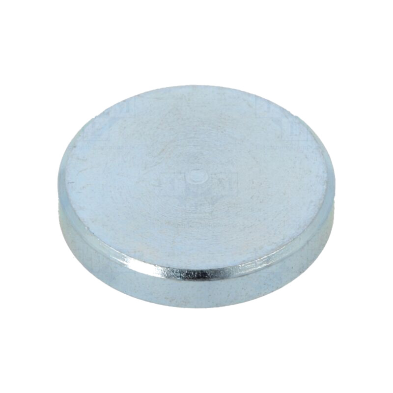 Magnet: fix; neodim; 110N; Ø: 20mm; H: 3,5mm; oţel