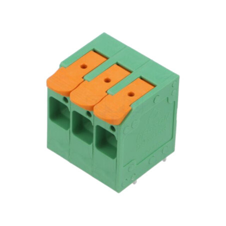 Conector: regletă de conexiuni pt.PCB; Terminal; 76A; 600V; verde