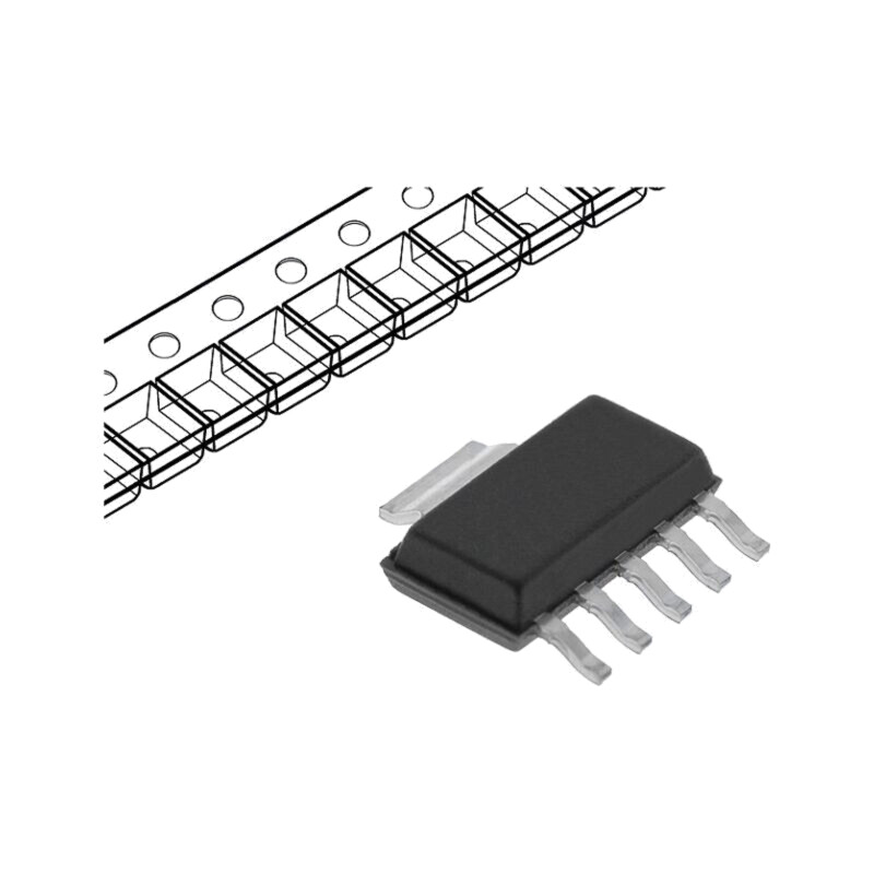 IC: stabilizator de tensiune; LDO,liniar,reglabil; 1,225÷5,5V