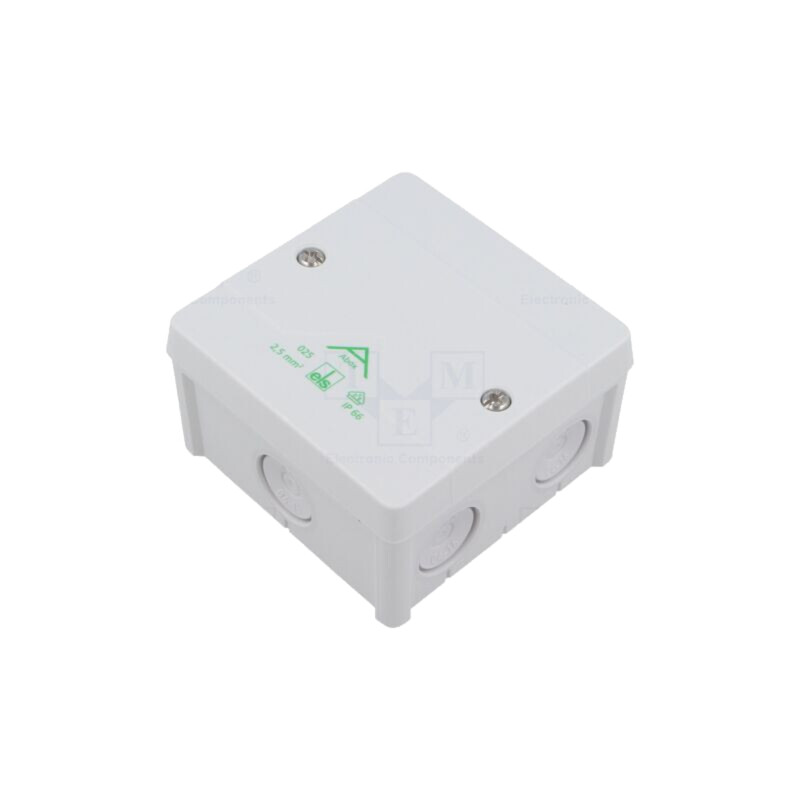 Carcasă: cutie de conexiuni; X: 87mm; Y: 87mm; Z: 52mm; IP66; gri