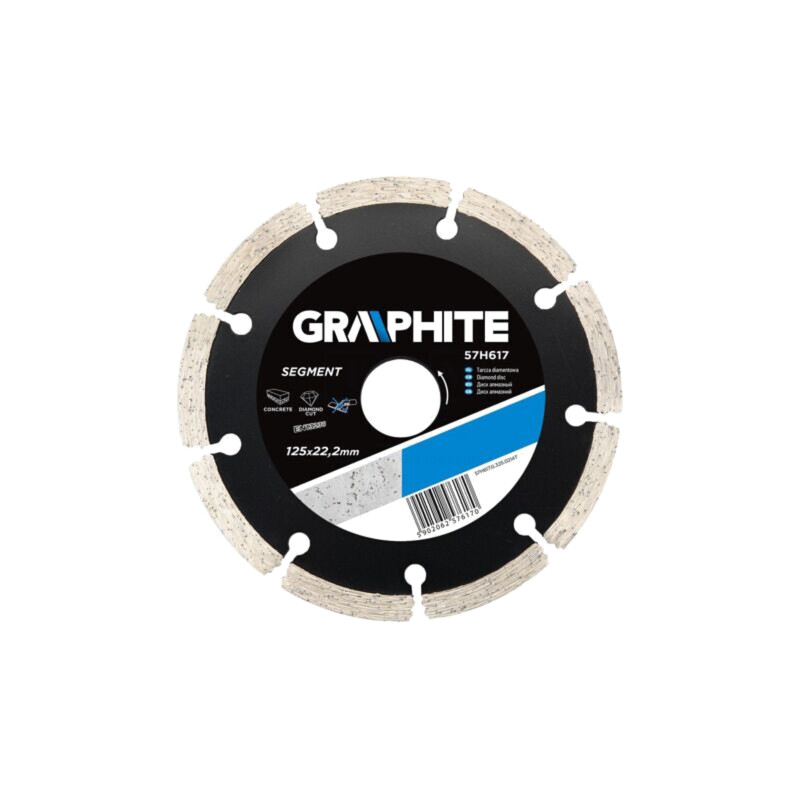 Disc de tăiere diamantat; Ø: 125mm; Øorif: 22,2mm; Gr.disc: 2,2mm
