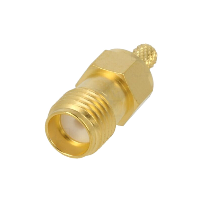 Conector: SMA; mufă; mamă; drept; 50Ω; lipire,crimpat; pe cablu Conector: SMA; mufă; mamă; drept; 50Ω; lipire,crimpat; pe cablu
