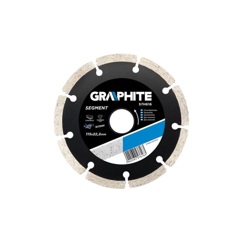 Disc de tăiere diamantat; Ø: 115mm; Øorif: 22,2mm; Gr.disc: 2,1mm Disc de tăiere diamantat; Ø: 115mm; Øorif: 22,2mm; Gr.disc: 2,1mm