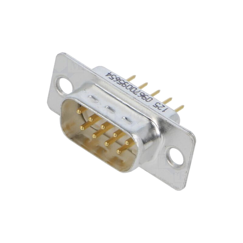 Conector: D-Sub; PIN: 9; soclu; tată; pentru PCB; drept; THT