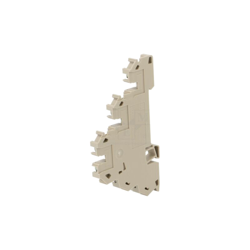 Splice terminal: rail; 2.5mm2; ways: 3; terminals: 6; beige; wemid Splice terminal: rail; 2.5mm2; ways: 3; terminals: 6; beige; wemid