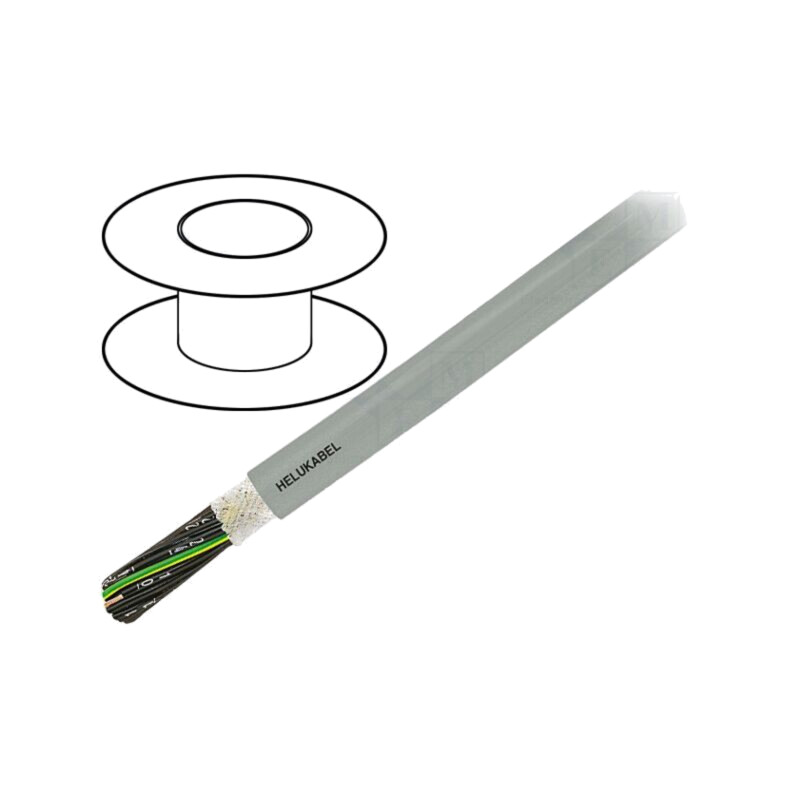 Cablu: cablu de control; JZ-HF; 10G1mm2; PVC; gri; litat; Cu; 10,9mm