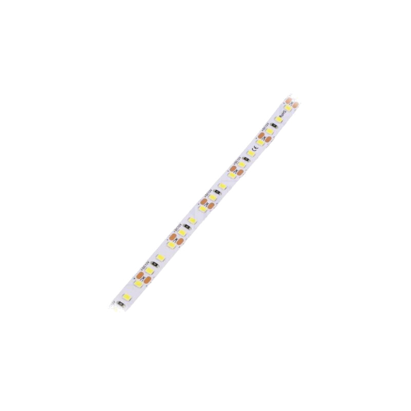 Bandă LED; albă; 2835; LED/m: 120; 8mm; IP33; 120°; 9,6W/m; CRImin: 80