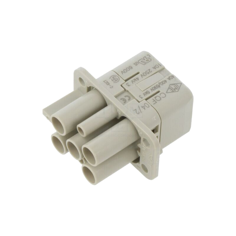 Conector: HDC; inserturi de contact; mamă; CQ; PIN: 4; 40A; 600V