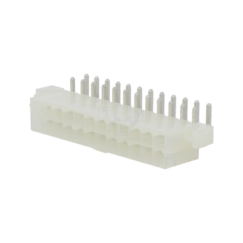 Conector: cablu-placă; soclu; tată; PIN: 24; Mini-Fit Jr; 13A; THT Conector: cablu-placă; soclu; tată; PIN: 24; Mini-Fit Jr; 13A; THT