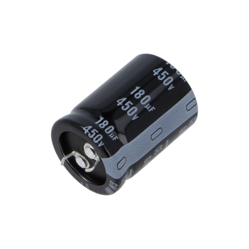 Condensator: electrolitic; SNAP-IN; 180uF; 450VDC; Ø25x35mm; ±20%