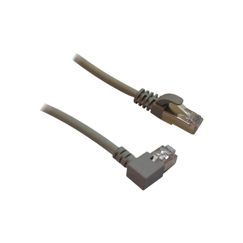 Patch cord; RJ45 mufă,RJ45 mufă în unghi stânga; U/UTP; 5e; Cu